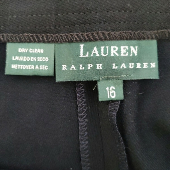 Vintage Lauren Ralph Lauren Navy  High Waisted Coastal No Flaws Wide Leg Pants - Picture 3 of 5